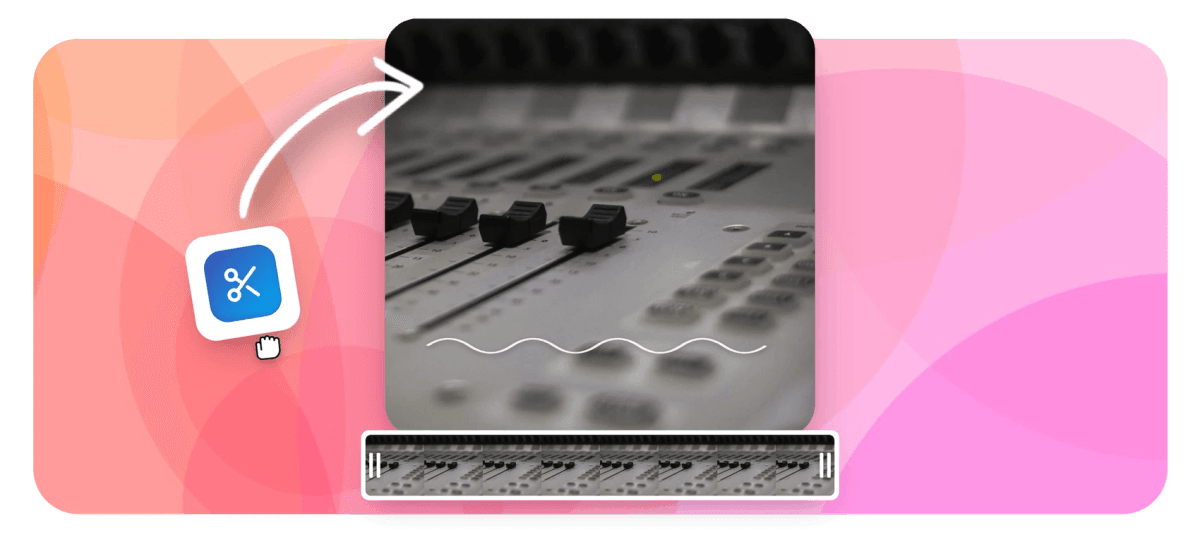 Hero - Audio cutter with waveform timeline