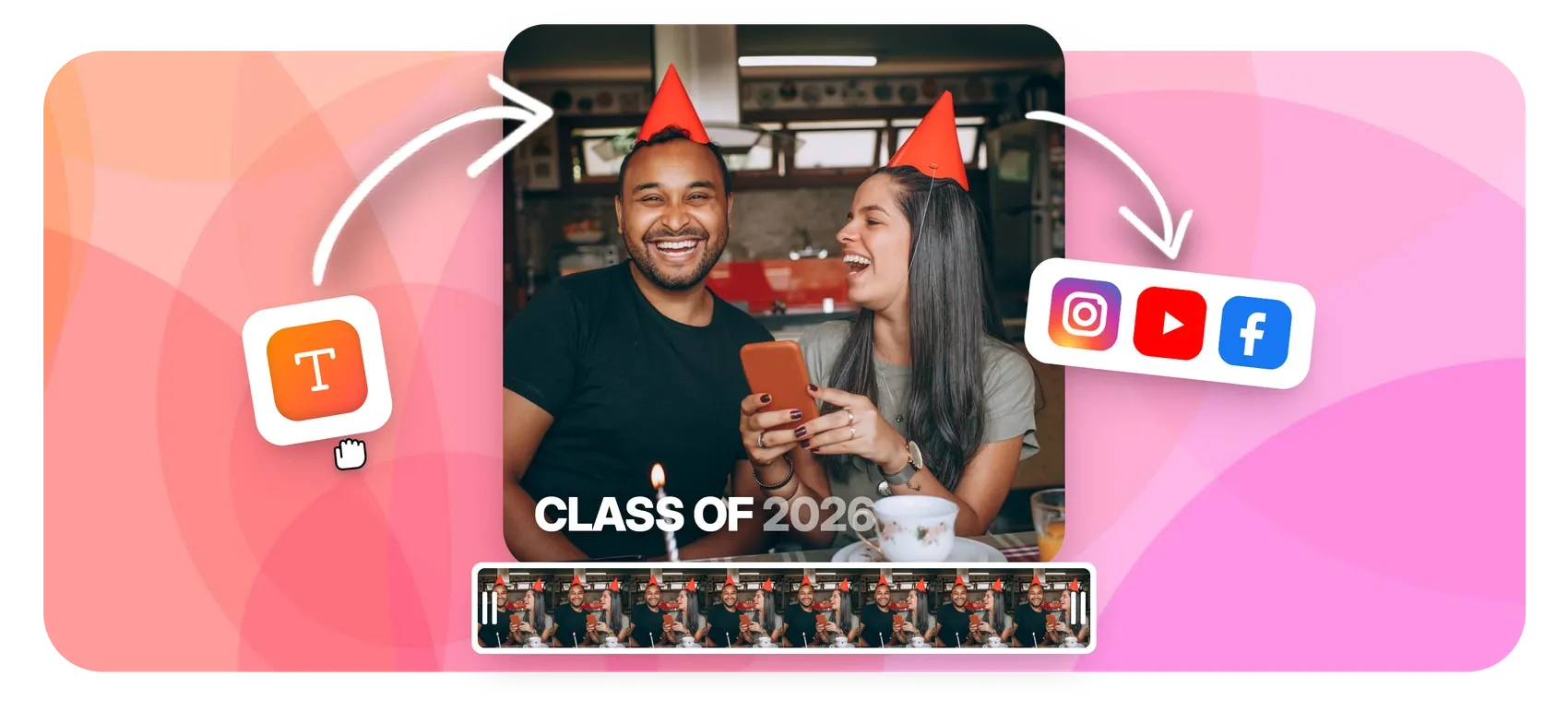 Graduation video maker for the class montage
