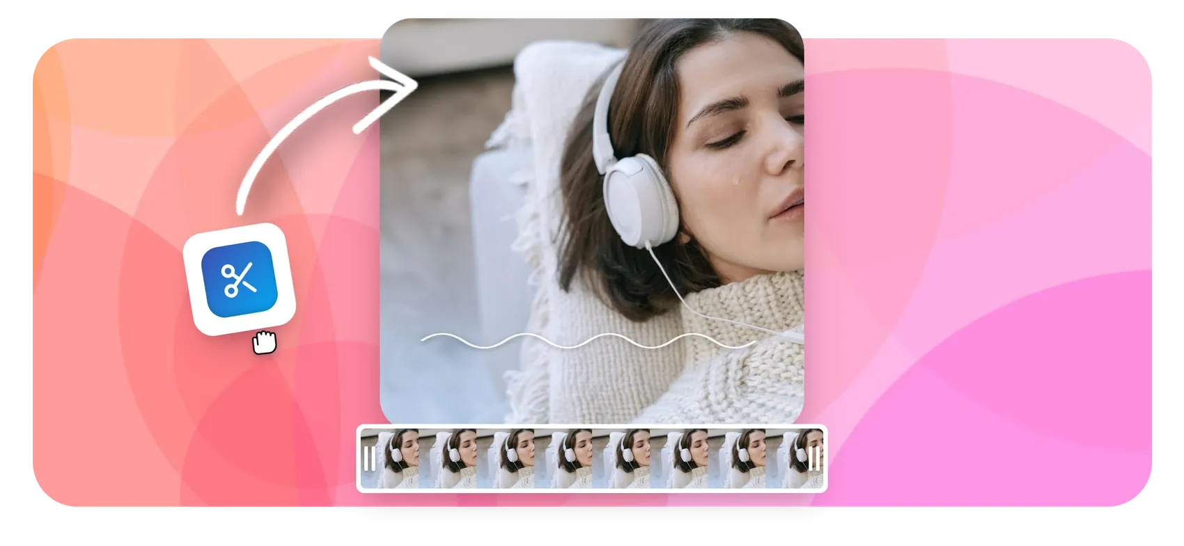 MP3 cutter with waveform timeline