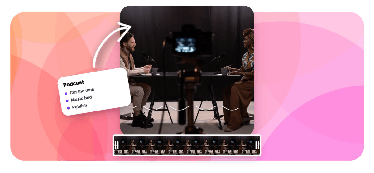 Hero - Podcast editor: edit audio by editing the transcript