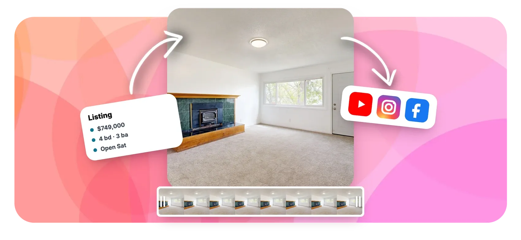 Real estate listing video maker