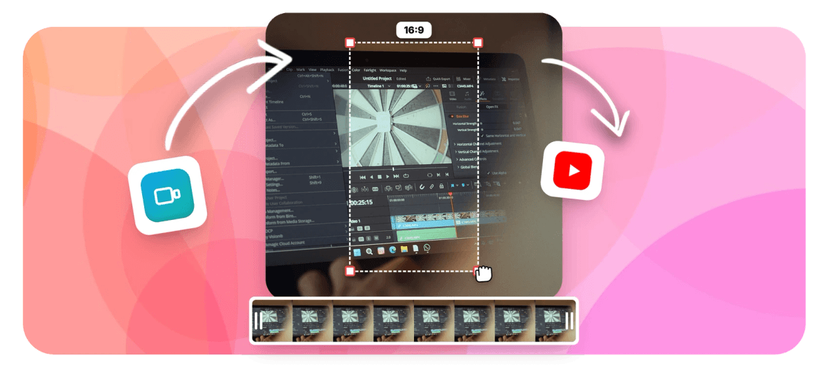 Hero - Resize a video for YouTube 16:9 and Shorts