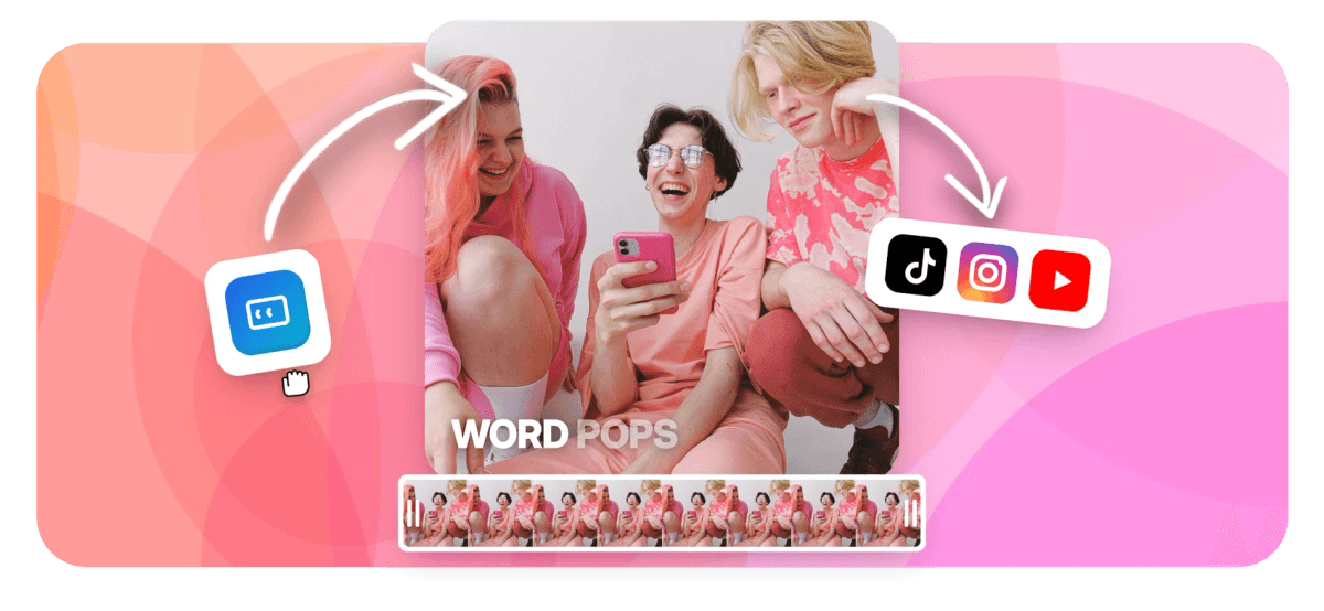 Hero - TikTok caption generator with karaoke word pops