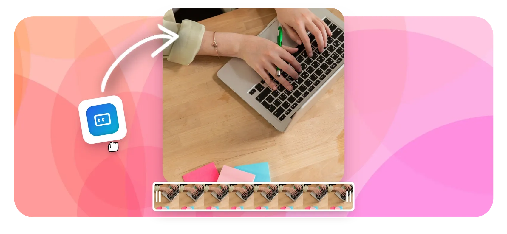 Video to text transcription with TXT export