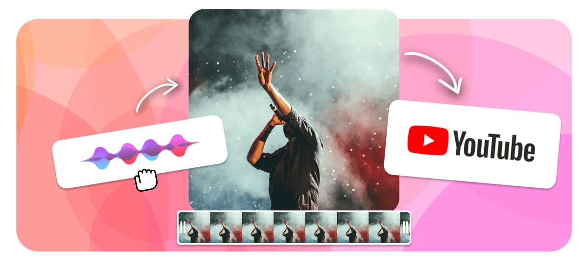 Hero - Hero Illustration of creating Youtube Music Visulisation 